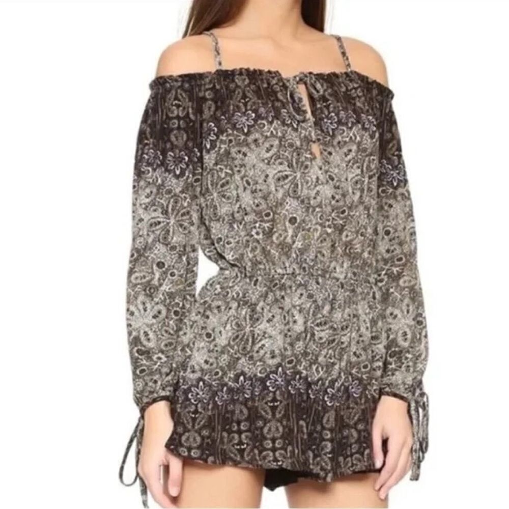 Free People So Devine Off the Shoulder Romper PS